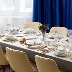 Resim Evaliza Queen’s Flower 60 Parça 12 Kişilik Porselen Yemek Takımı 