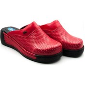 Resim Dr.Comfort Ortopedik Deri Hemşire Sabo Kadın Terlik Kırmızı-Kırmızı 