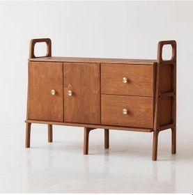 Resim Woodesk Valle, Ahşap, Dolap Ve Konsol, 120x90, Tik Renk 