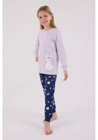 Resim Rolypoly Kız Çocuk Mor Pijama Takımı Rp3697-c-v1 Mor 