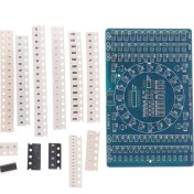 Resim Dgspirit Smd Dönen LED Smd Bileşenleri Lehimleme Uygulama Panosu Kiti Diy Modülü (Yurt Dışından) 