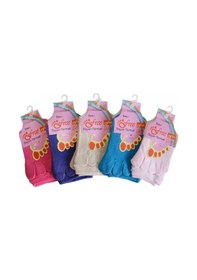 Resim Daren Toe Socks Bayan Parmak Çorap 12 Adet-Standart Pembe 