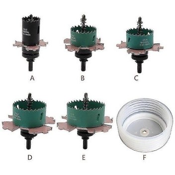 Ahşap/fayans İçin Dört Kanallı Testere Dişli Matkap Uçları 4 Parçalı Sağlam Set Halinde