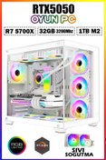 Resim DMC N333 (PUBG,GTA 5) Ryzen 7 5700X 32GB 1TB M.2 RTX5050 Sıvı Soğutmalı Oyuncu Masaüstü Bilgisayar 