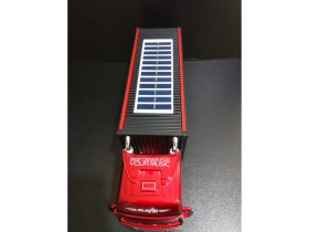 Resim Technozi Handsfree Güneş Enerjili Bt V5.4 Fm Radio Type-C Bluetooth Tır Hoparlör Solar Ses Bombası 