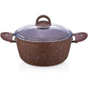 Resim Saflon SF3624GR Granit Line 24 CM Derin Tencere 4.35 Litre 