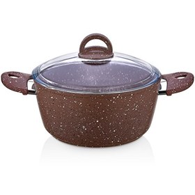 Resim Saflon SF3624GR Granit Line 24 CM Derin Tencere 4.35 Litre 