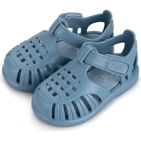 Resim Erkek Çocuk Igor Tobby Solid Gri Sandalet 25 Numara Okyanus Renkli Günlük Kullanım İçin Rahat-S10271-225 