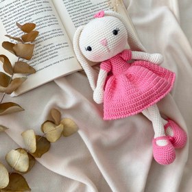 Resim Amigurumi Uzun Kulak Tavşan (Catania) - Fuşya 