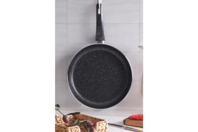 Resim Znp Home Sanat | Granit Tava 32 cm Lüx Tek Kulplu Tava 