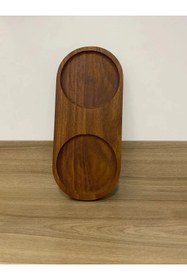 Resim Kitchen Dream İki Bölmeli Yağdanlık Altlığı Dekoratif Yağdanlık 27x12 