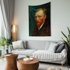 Resim Vincent Van Gogh Self Portrait Duvar Örtüsü - 100 cm x 135 cm 