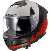 Resim Ls2 Stream 2 Thunderbız Siyah-kırmızı Kask Kırmızı 