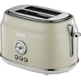 Resim Berghoff Gem Retro Krem Rengi Iki Dilim Ekmek Kızartma Makinesi 