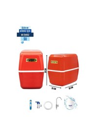 Resim 13 Aşamalı 10L Kapalı Oval Kasa Pompasız Su Arıtma Cihazı 