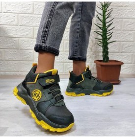 Resim M.p One 3139 Haki - Sarı Fuspetli Cırtlı İçi Polar Erkek Çocuk Bot 001 