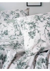 Resim Cotton Box Flanel Çift Kişilik Nevresim Takımı Casey Petrol Petrol 