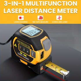 Resim MIGPRC yüksek hassasiyetli lazer mesafe ölçerli çelik şerit metre, Ölçüm Lazeri Metre, Çapraz Düzlem Mesafesi Aleti ve Seviyeli Laser, Şerit Mesafe Cihazı, Uzaklıktan Measurman Ekipman, İnşaat Harita Alma Donanımı, Dayanıklı İmalat, Kompakt Laver Sekizlik, Abs Plastik Gövde, Sağlamlaştırıcı Kesinölçek Enstrumanları, Sayısal Yardimci Aracılar, Insaat Iscilerine Ve DIY Tutkununa 