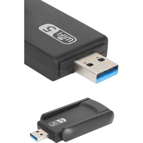 Resim Aesco Wifi Adaptörü Bt5.0 Wifi 2'si Bir Arada Çift Bantlı Çift Anten - Lisinya 