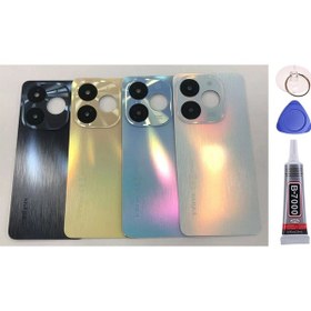 Resim İnfinix Smart 5 Pro Mavi Arka Kapak Batarya Kapağı Pil Kapağı Yapışkan Ve Sökme Aparatıyla Beraber Full Set Mavi 