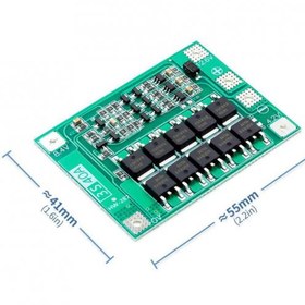 Resim BMS 3S 40A Koruma Kartı Lityum Pil Batarya Li-ion 18650 Enhanced 