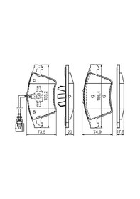 Resim Vw Touareg 2.5Tdi 2003-2010 Bosch Ön Balata N11.2157 