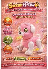 Resim Smartpaw Sesli Işıklı Akıllı Robot Köpek Çocuklara Eğlenceli Dijital Dost - Çok Renkli 