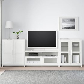 Resim Tv ünitesi, beyaz, 276x41x95 cm 