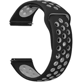Resim Gpack Amazfit Pace 46mm Kordon Delikli Çift Renk Silikon 