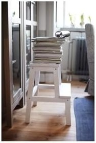 Resim Ikea Bekvam Basamaklı Mutfak Tabure Merdiven - Beyaz Renk 
