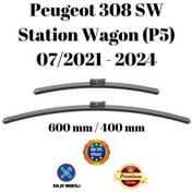 Resim Peugeot 308 Sw Station Wagon P5 2021 Uyumlu Ön Cam Silecek Süpürgesi Takımı 600/400mm Silbak Sb2416c2 