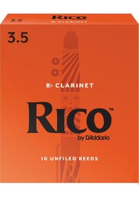 Resim D'addario Rca1035 Rico Bb Klarnet Kamışı No: 3.5 İleri Seviye/eğitim - 10'lu Paket Turuncu Kutu Standart Kesim Ve Kararlı Ton Yapısı 