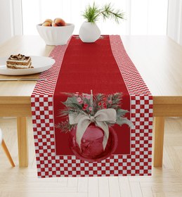 Resim Evmila Yeni Yıl Desenli Runner Modeli - 40x140 cm 