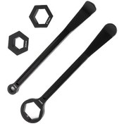 Resim Dashanshop Siyah Off Road Lastik Levagi Motosiklet Tamir Seti Altıgen Açılışlı Demir Mengeli 