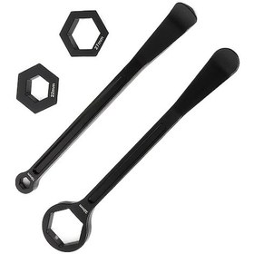 Resim Dashanshop Siyah Off Road Lastik Levagi Motosiklet Tamir Seti Altıgen Açılışlı Demir Mengeli 