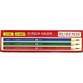 Resim Rubenis Mercanlı Kurşun Kalem 12 Adet 1 Düzine Siyah 