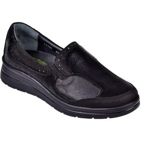 Resim Forelli Hakiki Deri Comfort Kadın Ayakkabı For-faye Siyah Siyah 