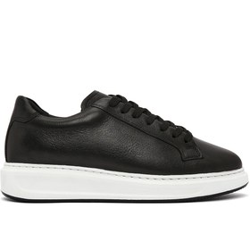 Resim Derimod Erkek Siyah Bağcıklı Deri Sneaker 25SFD640318 