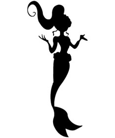 Resim Deniz Kızı Duşa Kabin Duvar Dekor Sticker 20 X 44 Cm 