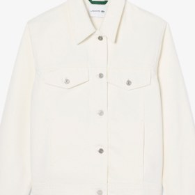 Resim Lacoste Kadın Denim Beyaz Ceket 