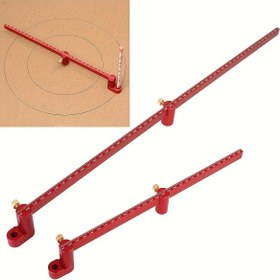 Resim 1 adet 320mm/550mm Ahşap İşleme Çizgi Çizme Ölçeği, Merkez Bulucu Cetvel, Uzatma Alüminyum Alaşımlı Çizgi Çizme Çember Cetveli, Ahşap Tornacılar Kase Torna İşleri için Ahşap Pusula 