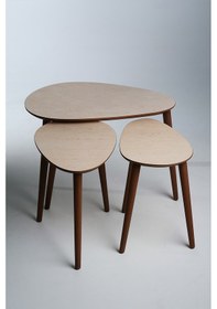 Resim Paris Zigon Sehpa Traverten Krem 