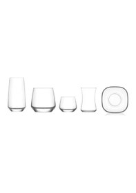 Resim Lav Çeyiz Seti 30 Prç. Su Bardak - Meşrubat Bardağı Takımı Seti 