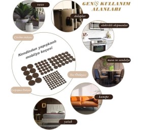 Resim Boss Tape Mobilya Keçesi Sese ve Çizilmeye Son Yapışkanlı 20 mm x 60 Ad - Yuvarlak 