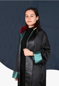 Resim RONA TEKSTİL Saten Ipek Avukat Cübbesi (İSİM IŞLEMELİ) ( Imalatcısından: R Ona Tekstil )(SATEN IPEK KUMAŞ-UNİSEX) 
