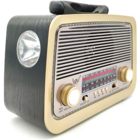 Resim JUNGLEE Fm Radyolu Fenerli Bluetooth Hoparlör Radyo Sd Kart Usb Girişli Mp3 Müzik Çalar 