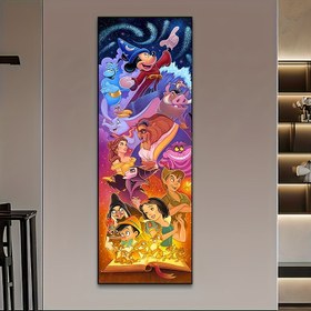 Resim Disney Karikatürü 5D Kendin Yap Elmas Boyama Setleri Güzellik ve Canavar Tam Yuvarlak Elmas Nakış Mozaik Sanat El İşleri Taşlar Resim Ev Duvar Dekorasyonu Yatak Odası Oturma Odası Dekoru Hediye 