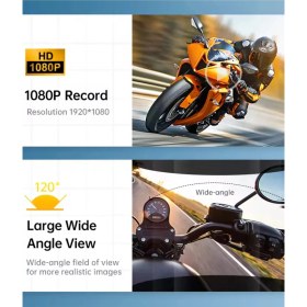Resim Aesco Q29 Motosiklet Kask Bluetooth Kulaklık Eşleşmeli 1080P Kamera Geniş Açı Su Geçirmez Intercom - Lisinya 