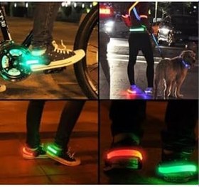 Resim gaman Ayakkabıya Takılan Yeni Nesil Dekoratif Parlak Renkli Ayakkabı Ledi 2 Mod Outdoor Kırmızı 