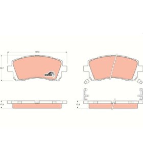Resim Trw x ÖN BALATA SUBARU FORESTER 2.0-2.0T 97-02 -LEGACY II 2.5I 4WD 96-99 
